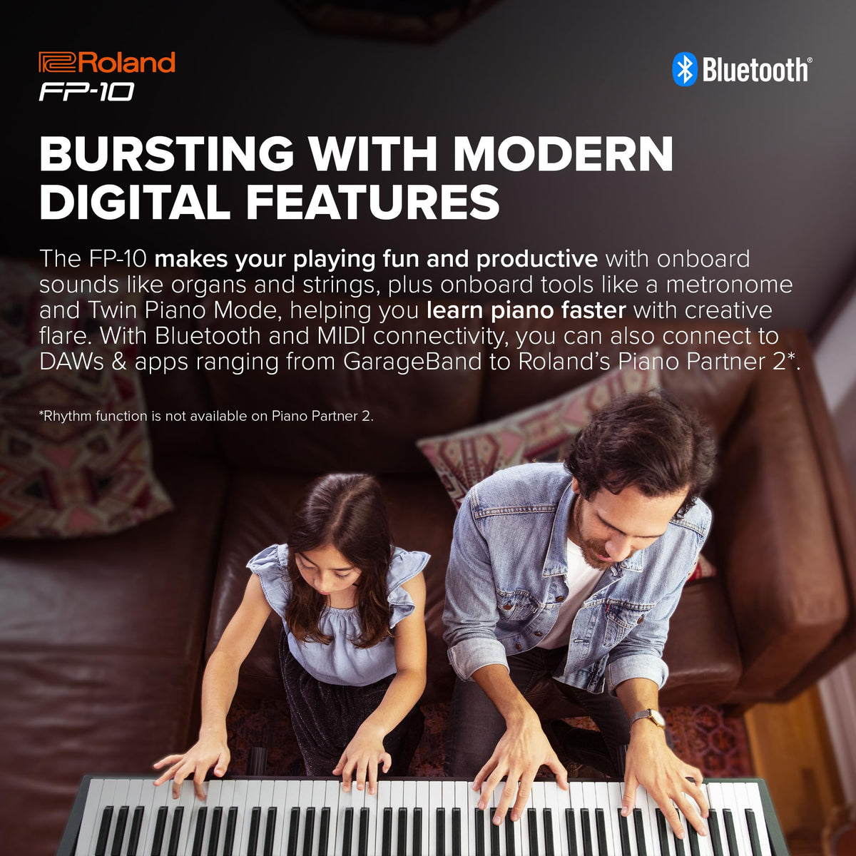 88 Key Compact Digital Piano for Beginners, FP10