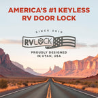 Secure Compact Keyless RV Door Lock with Keypad for Campers Trailers and 5th Wheels Easy Install
