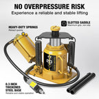 Low Profile 20 Ton Air Bottle Jack with Aluminum Alloy Pump and Slow Release