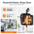 65 FT Retractable Wall Mount Pressure Washer G20B Heavy Duty Hose Reel System for Outdoor Cleaning