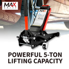 5 ton 11000lbs low profile hydraulic heavy duty steel floor jack dual piston quick lift pump for car repair