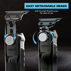 Pro Series High Visibility Cordless USB Skeleton Style Beard Trimmer for Men Rechargeable Grooming Tool