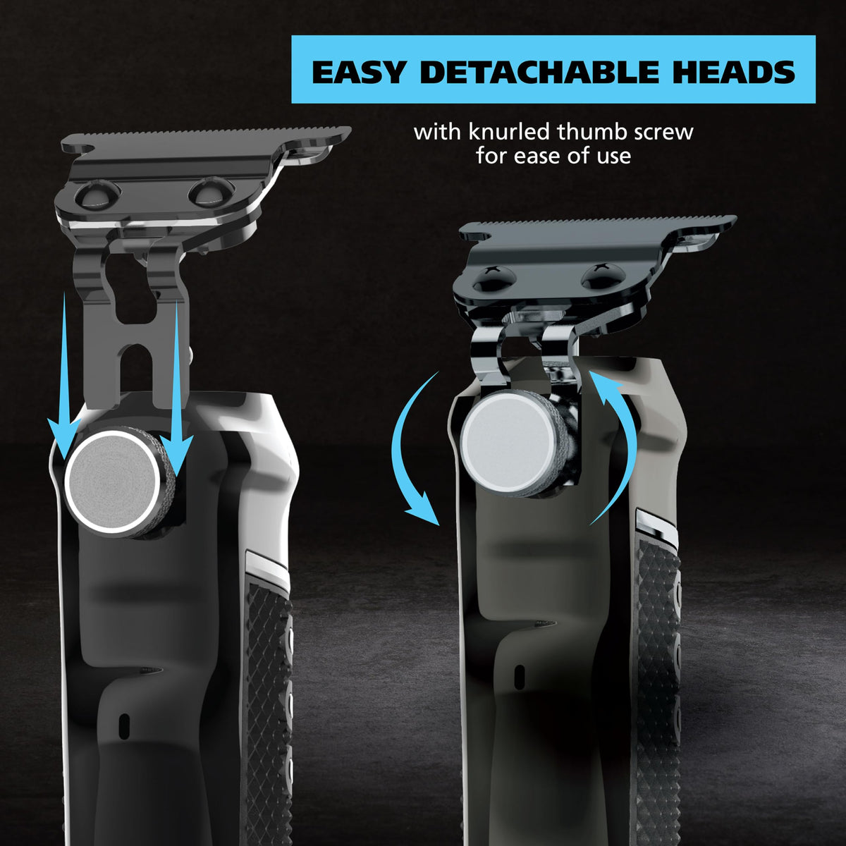 Pro Series High Visibility Cordless USB Skeleton Style Beard Trimmer for Men Rechargeable Grooming Tool