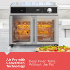 12 in 1 Crisp N Bake Air Fryer Toaster Oven with Multiple Cooking Functions and Easy Clean Design