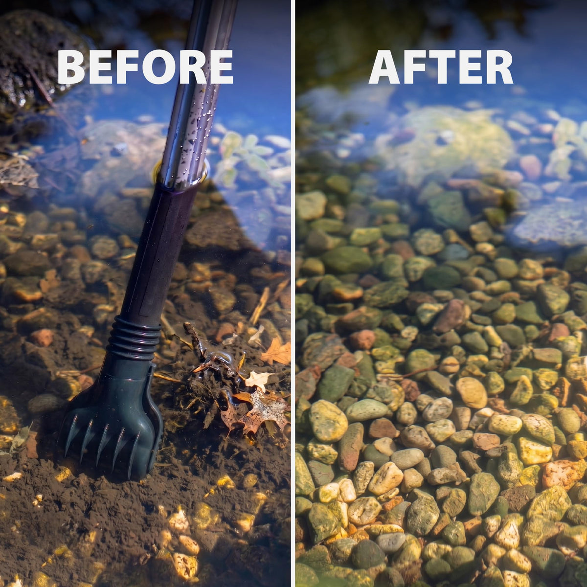 Pond Vacuum Cleaner Cleaning Tool for Outdoor Decorative Ponds Garden Water Features and Koi Ponds