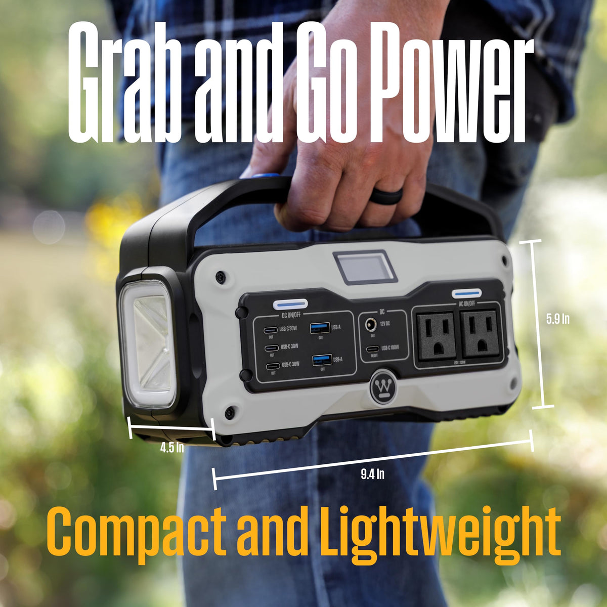 iGen400s 400W 183Wh portable power station solar generator LED display DC outlet camping travel no solar panel