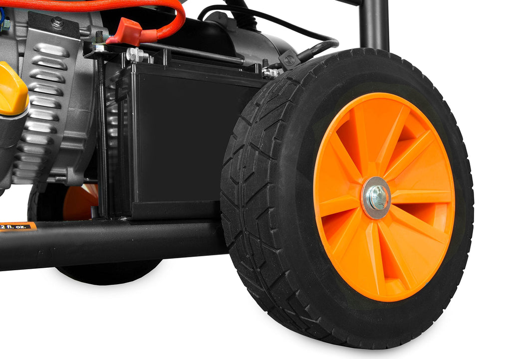 4750 Watt 120V 240V Dual Fuel Portable Power Generator with Wheel Kit and Electric Start DF475T