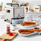 Deep Fryer with Basket 3.5L 1700W Oil Filtration Temperature Control Easy Clean Home Kitchen