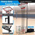 Volleyball Setter Spike Trainer Adjustable Height 93 to 126 Solo Practice Indoor Outdoor 88LBS Sandbag Base