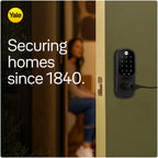 Smart Lock Deadbolt Compatible with Google Matter Keyless Entry App Control Smart Home Matte Black
