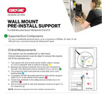 B6172H Wall Mount Smart Garage Door Opener with DC Motor Lifts up to 14ft High 850lbs Black