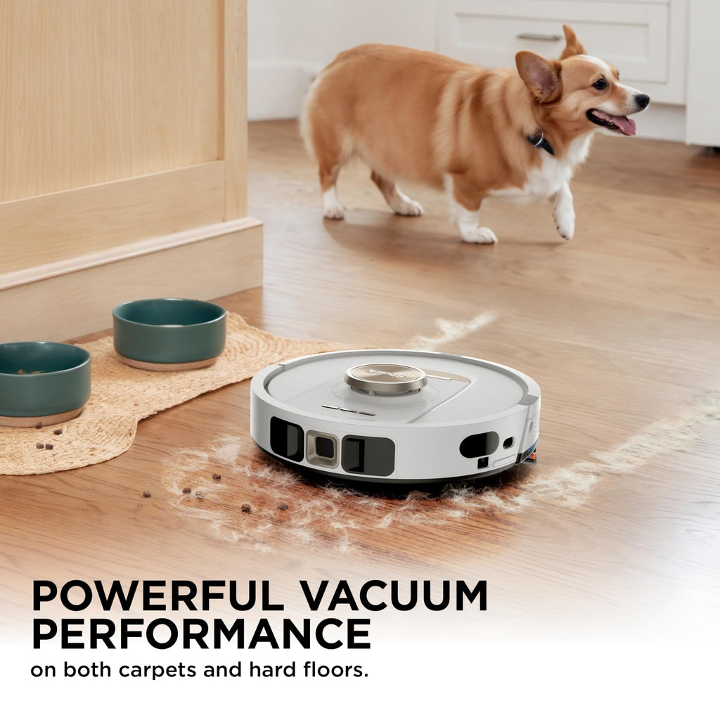 Stratos Robot Vacuum and Mop Combo Robotic Cleaner with 60 Day Self Empty Base White AV2700ZE