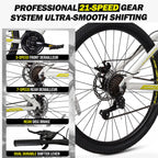 26 27.5 Inch Mountain Bike Trail MTB Bicycle for Men Women Adult All Terrain Outdoor Cycling