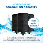 Pro Stainless Steel Water Filtration System with 200 Gallon Capacity for Clean Drinking Water