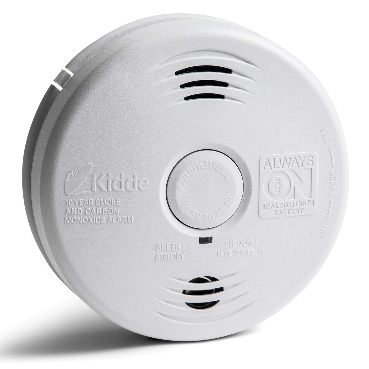 Smoke and CO Detector Alarm Voice Warning Hardwired 10 Year Lithium Battery Backup Interconnectable i12010SCO