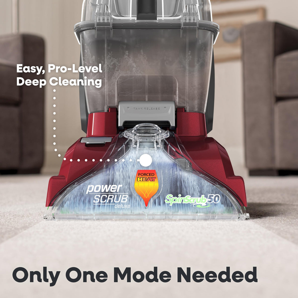 PowerScrub Deluxe Carpet Cleaner Machine with Pet and Upholstery Tools for Deep Home Cleaning