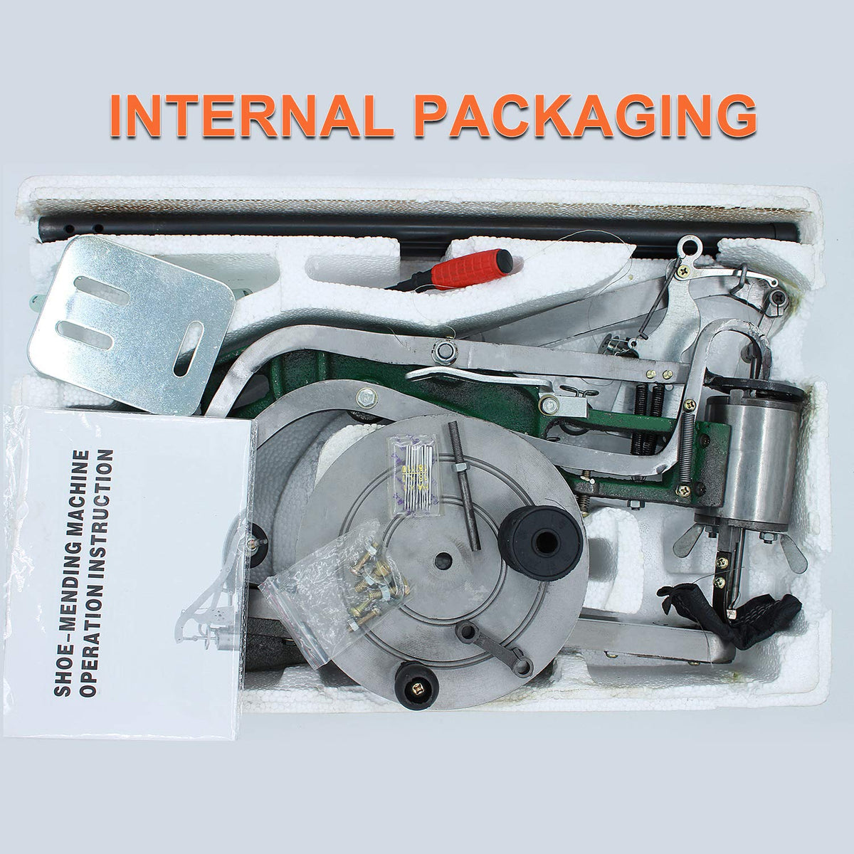Version 10 Shoe Repair Hand Sewing Machine with Nylon Line Manual Mending for Shoes Bags Clothes Quilts Coats