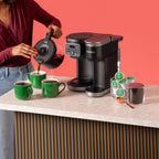 Single Serve and Carafe Coffee Maker for Hot and Iced Drinks, 72 Oz Reservoir