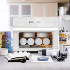 Sublimation oven machine 32Qt 110V 1800W convection for tumblers mugs bottles heat gun shrink wrap gloves tape