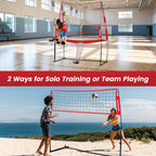 Volleyball Training Net Equipment 11x8FT Portable Volleyball Practice Net for Skills Training