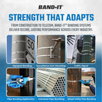 C00169 Standard Banding Tool 1/4 to 3/4 Inch Wide with Built In Cutter for Banding and Strapping
