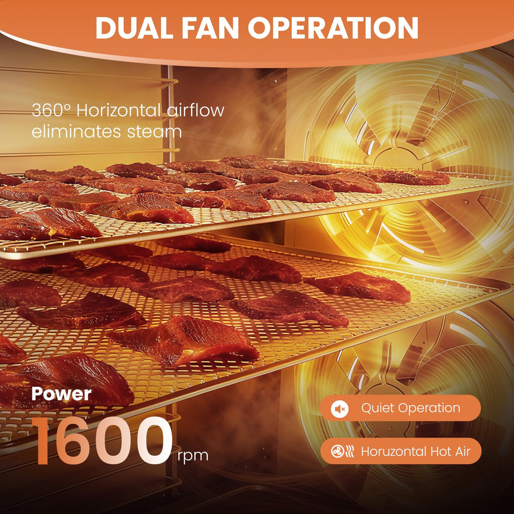 Food dehydrator machine with adjustable temperature 12 trays 800W food dryer for fruit meat herbs