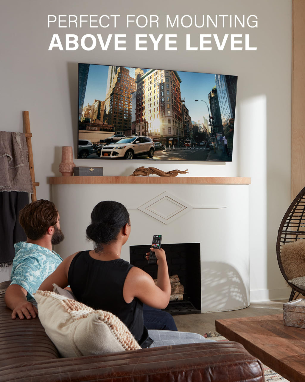 Tilting TV Wall Mount for 42 to 90 Inch TVs, Low Profile, 12 Degree Tilt