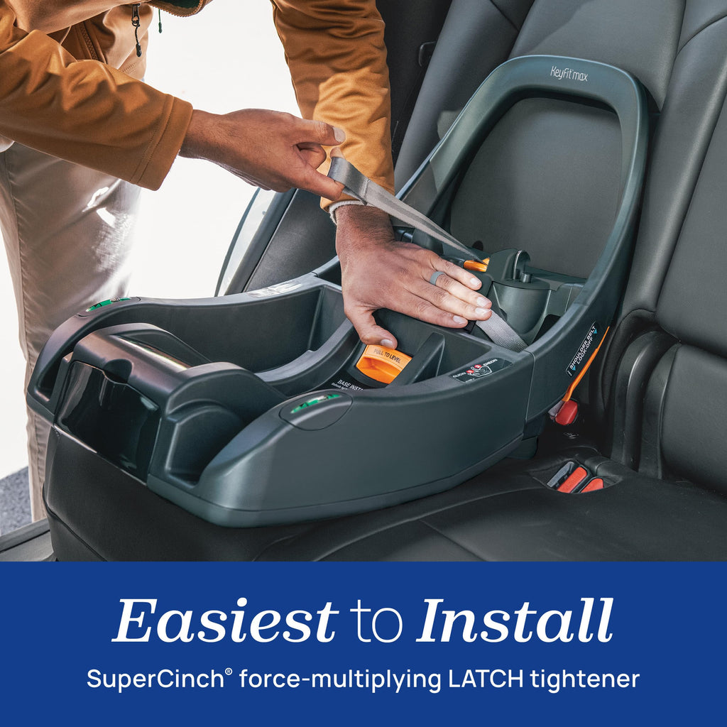 KeyFit Max Rear Facing Infant Car Seat Base with Adjustable Recline and Easy Latch Installation