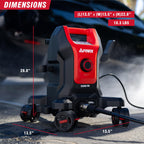 Electric Pressure Washer 2800 Max PSI 1.7 Max GPM Follow Me Portable Power Cleaner for Home Car Patio