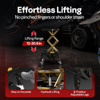 350 lbs Hydraulic Motorcycle Lift Table Heavy Duty Scissor Jack Stand for Garage and Workshop