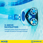 MX6 suction side in ground pool cleaner with cyclonic suction automatic vacuum for swimming pools