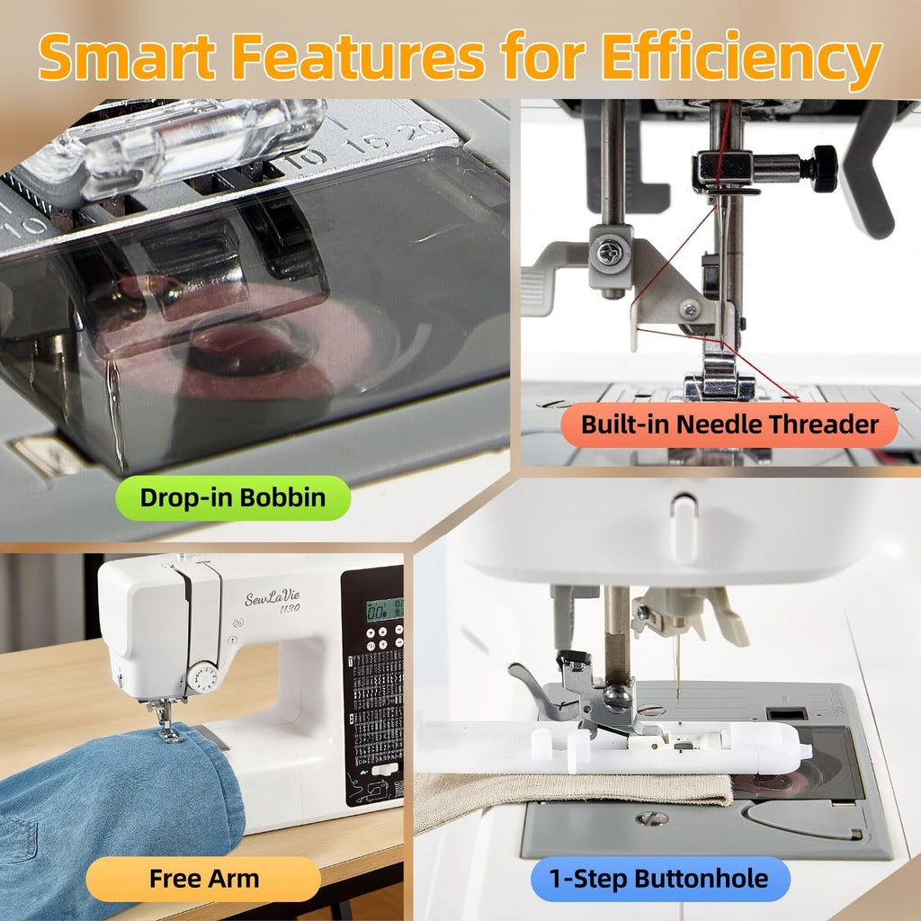 Computerized Sewing and Quilting Machine Model 1130 with 300 Built In Stitches for Home DIY Projects