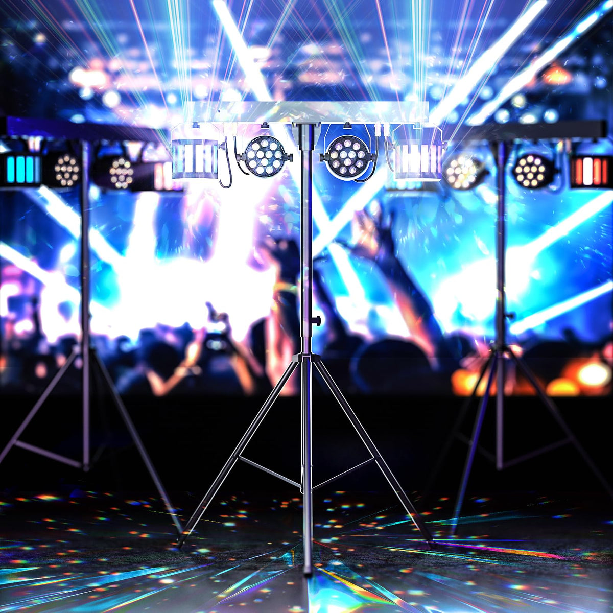 5 in 1 DJ lights with stand sound activated DMX remote control LED par light 3/6/15CH party wedding KTV