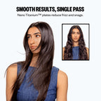 Nano Titanium Ultra Thin Hair Straightener with 5 Inch Extended Plates for Faster Straightening All Hair Types