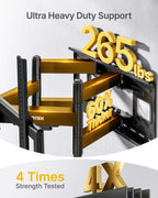 Heavy Duty Full Motion TV Wall Mount for 60 to 120 Inch Extra Large TVs Swivel Tilt Flat Screen