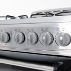 Compact gas range oven with 4 sealed burners 20 inch stainless steel kitchen cooking appliance