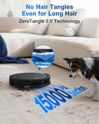 T50 PRO Omni Robot Vacuum and Mop 3.19in 15000Pa ZeroTangle 2.0 TruEdge AIVI 3D Auto Wash Dry Self Empty