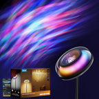 Uplighter Floor Lamp for Living Room RGBIC Ripple Projector Color Changing Ambient Mood Lighting