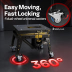 350 lbs Hydraulic Motorcycle Lift Table Heavy Duty Scissor Jack Stand for Garage and Workshop
