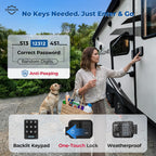 Keyless RV Door Lock for Trailers and Fifth Wheels, Camper Entry Replacement