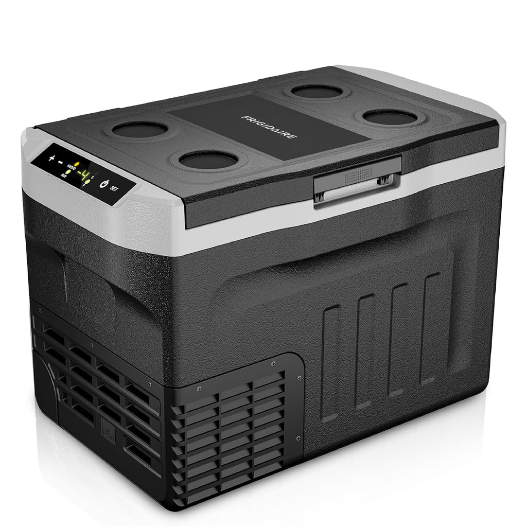 2 in 1 Portable Compact Compressor Fridge Freezer Dual Voltage 12V 24V DC 110 to 240V AC 21qt for Car Camping