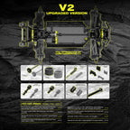 1/10 Scale Brushless RC Car 50+ MPH 4WD Waterproof Carbon Fiber Off Road Monster Truck All Terrain