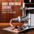 Electric meat grinder and sausage stuffer #12 heavy duty kitchen appliance for home commercial use