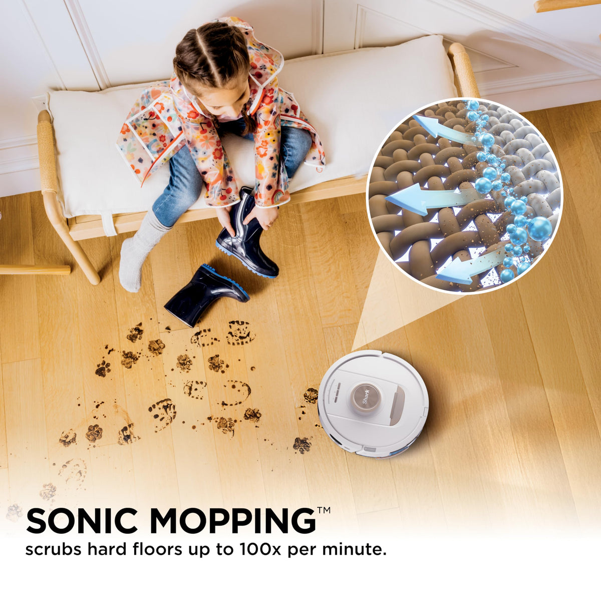 Stratos Robot Vacuum and Mop Combo Robotic Cleaner with 60 Day Self Empty Base White AV2700ZE
