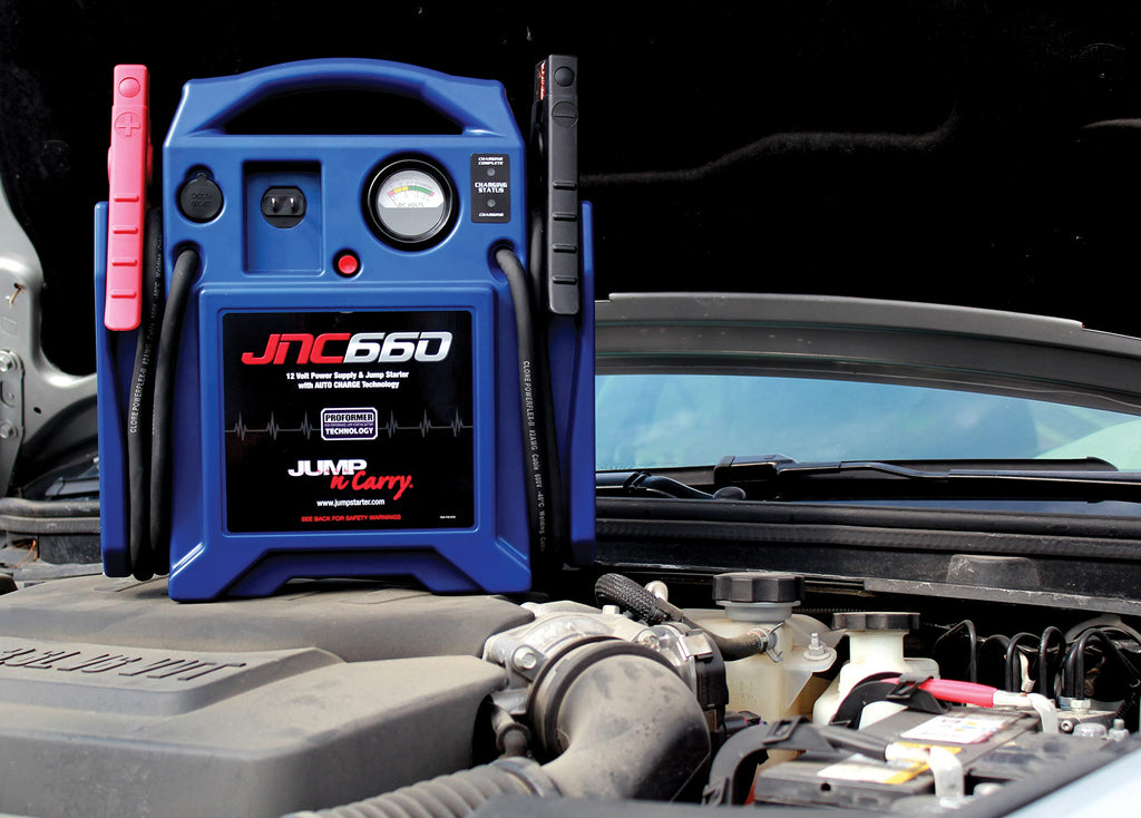 JNC660 1700 Peak Amp 12 Volt Jump Starter Blue Portable Power Booster for Car Truck SUV Emergency