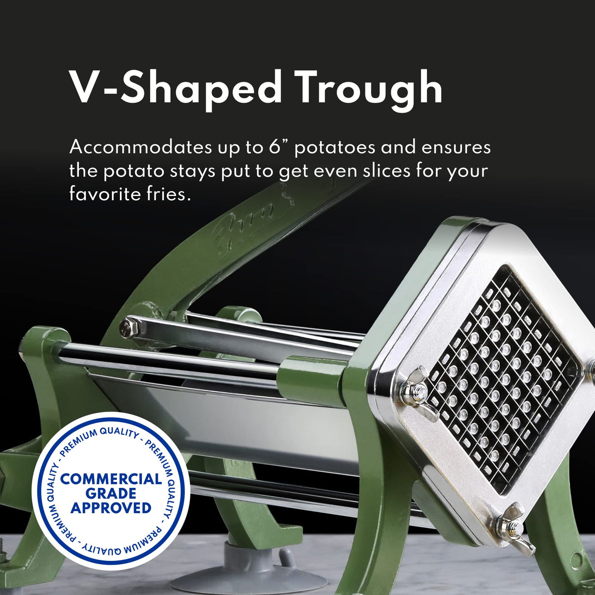 Commercial Grade French Fry Cutter Heavy Duty Potato Slicer for Kitchen and Restaurant Use