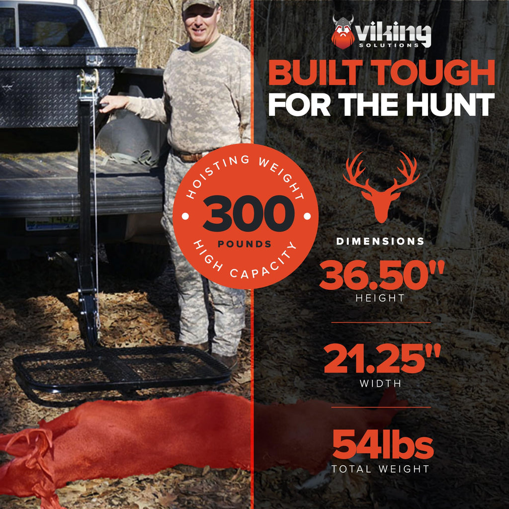 SwiveLift durable lightweight foldable portable big game hitch mounted lifting system easy to use