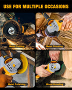 Cordless Angle Grinder 20V Battery Powered Tool for Cutting Grinding Polishing and DIY Work