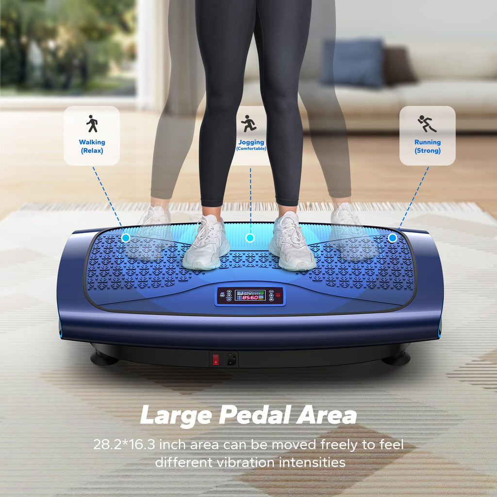 CV60 4D Vibration Plate Exercise Machine with 120 Speeds and 3 Presets for Whole Body Home Fitness Workout