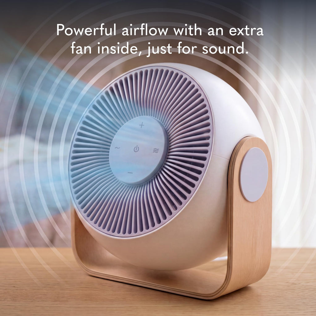 Smart Cooling Fan with White Noise for Bedroom Sleep
